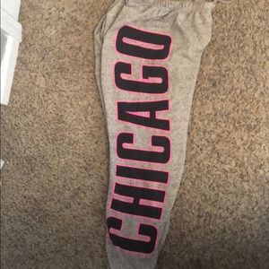 XS VS Love Pink Chicago Sweatpants